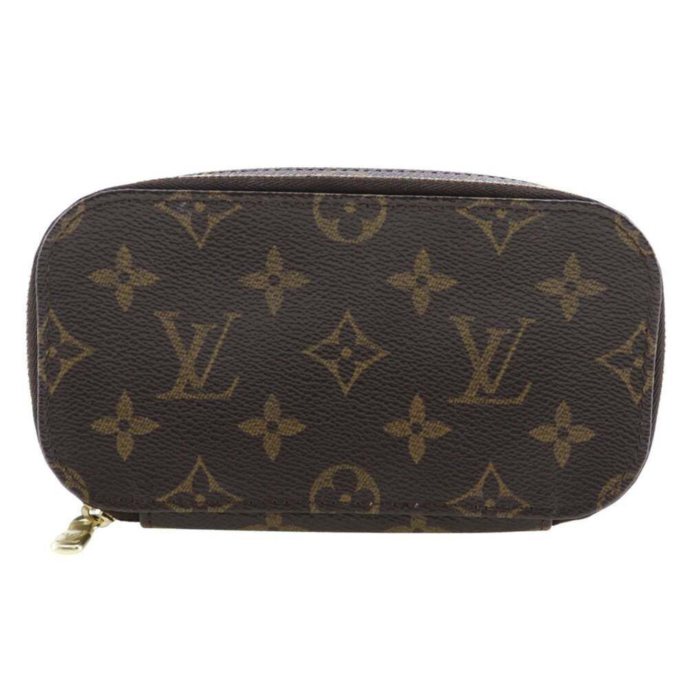 LOUIS VUITTON Brown Monogram Canvas Pouch